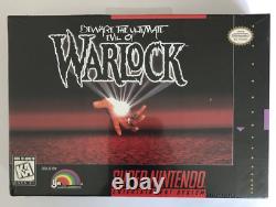 Warlock SNES Super Nintendo Entertainment System Game New in Box Sealed