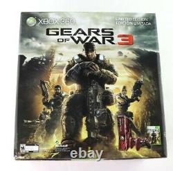 Xbox 360 S Gears of War 3 Console Limited Edition 320GB 2 Controllers Sealed New
