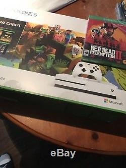 Xbox One S 1TB Console Minecraft Creators Bundle Brand New Sealed With RedDead 2