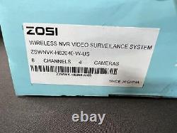 ZOSI HD Wireless NVR Security Camera System Outdoor White New Factory Sealed