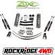 Zone 4.5 Suspension Lift Kit System Jeep Cherokee XJ 84-01 With Chyrsler 8.25 J8N